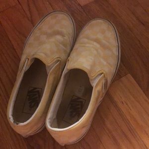 Yellow vans shoes